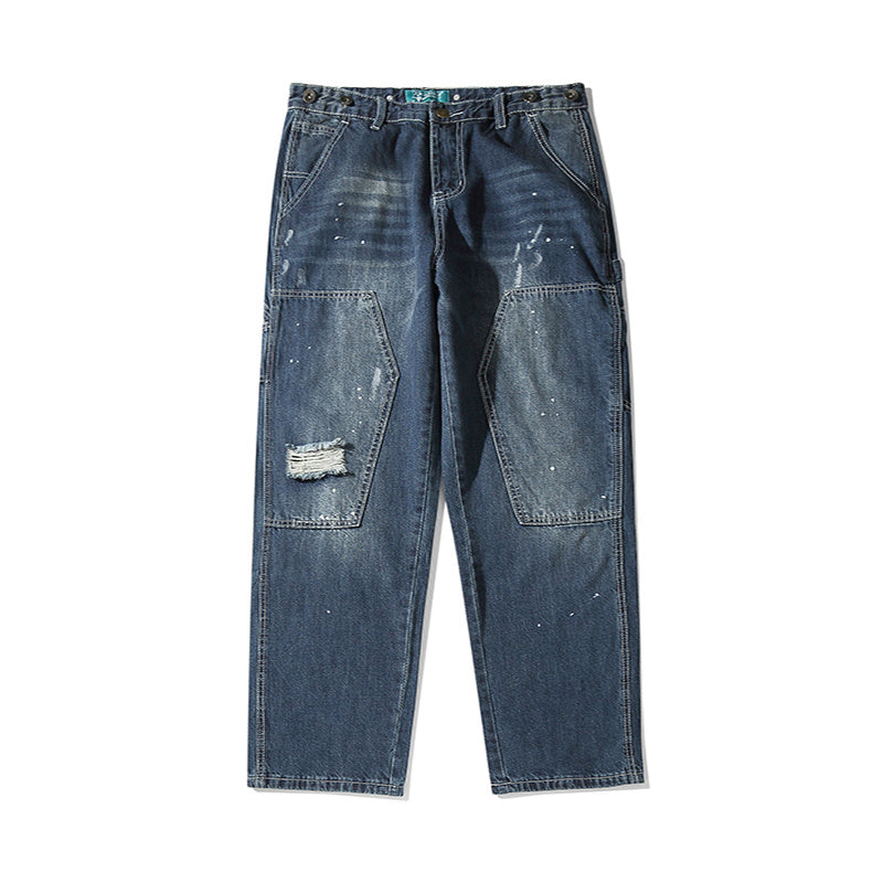 Men's washed jeans