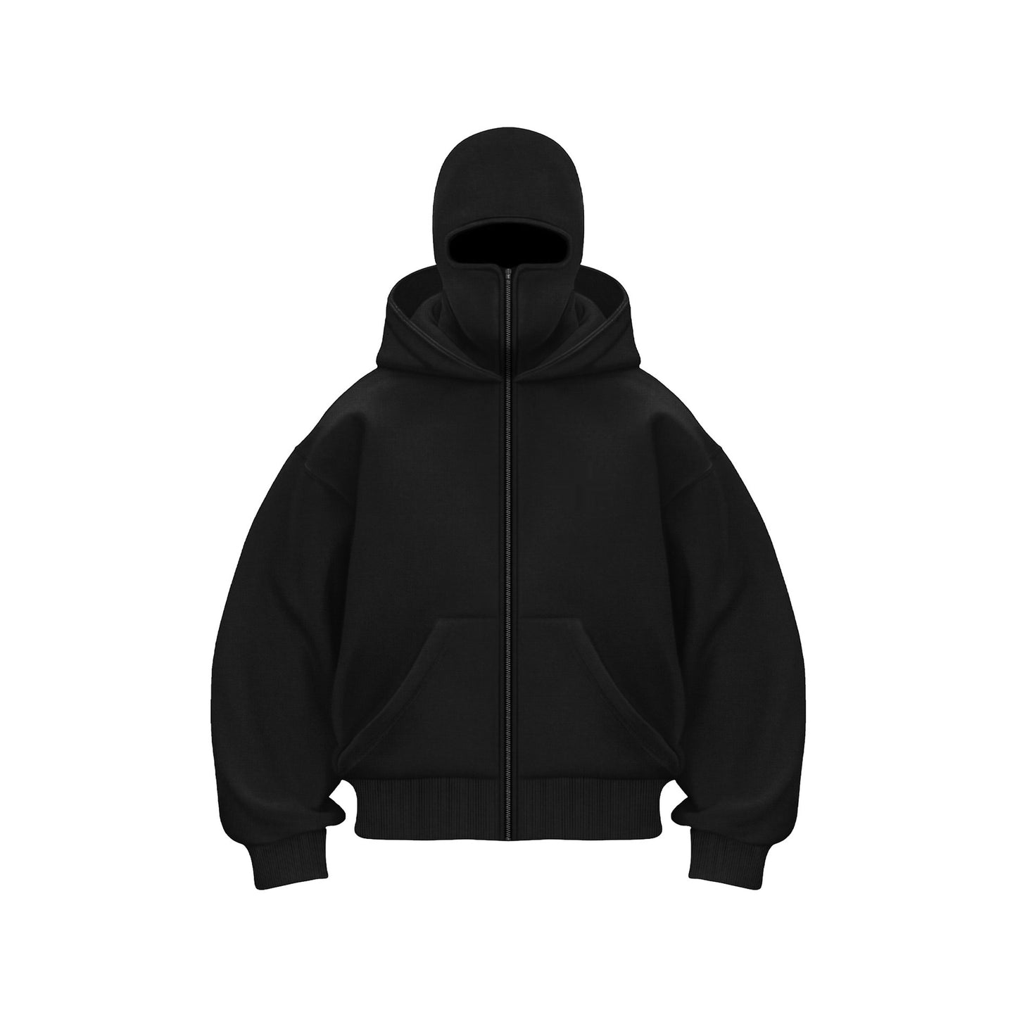 Fleece-lined Double Hood Unique Design Hooded Sweater