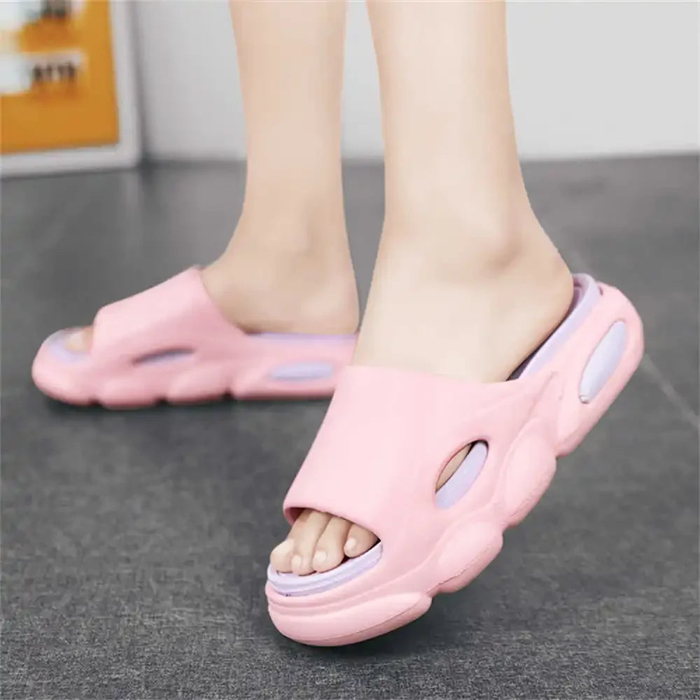 39-40 Thin Heel Bathroom Slippers Blue Woman Sandals Shoes Tennis For Tennis Sneakers Sports Snekaers Sheos On Sale Teniis