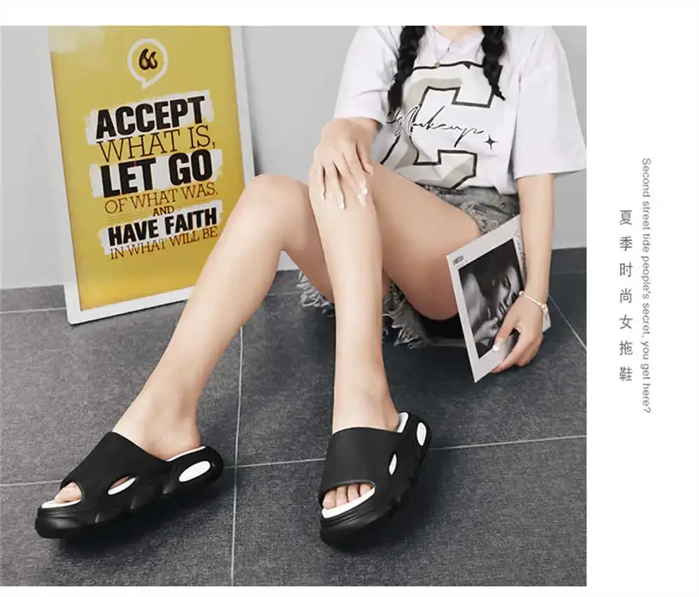 39-40 Thin Heel Bathroom Slippers Blue Woman Sandals Shoes Tennis For Tennis Sneakers Sports Snekaers Sheos On Sale Teniis