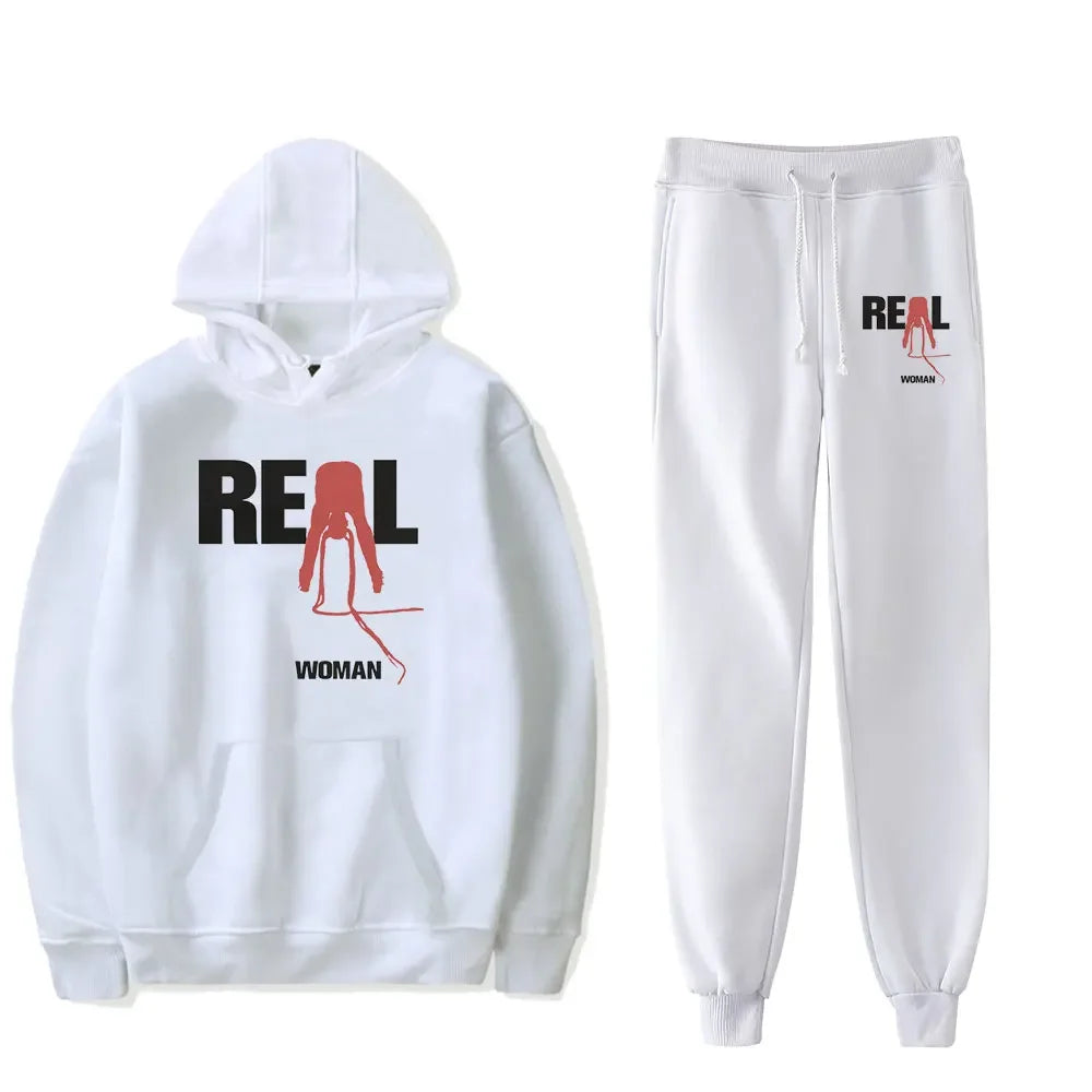 PartyNextDoor 4 Real Woman 2 Pieces Sets Tracksuit Men Hooded Sweatshirt+Pants Pullover Hoodie Casual Sportwear