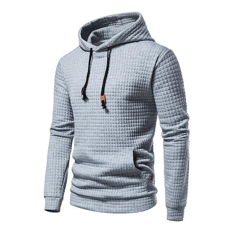 Men's Casual Solid Color Hooded Sweater