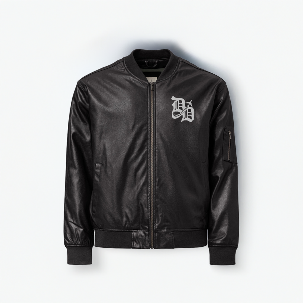 Leather Bomber Jacket